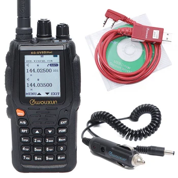 

Wouxun KG-UV8D Plus Cross Band Repeater VHF UHF Dual Band Voice Encryption Walkie Talkie add USB charger Cable and car charger