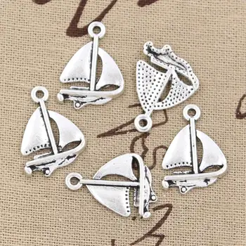 

12pcs Charms Sailing Ship 24x17mm Antique Making Pendant fit,Vintage Tibetan Bronze Silver color,DIY Handmade Jewelry