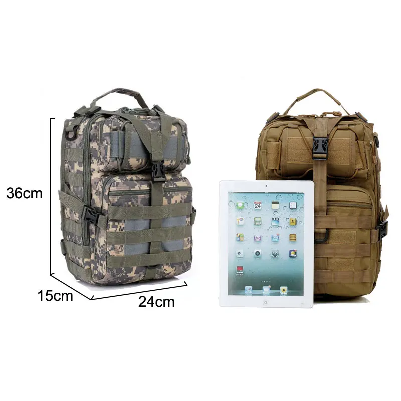 Billige 20L Tactical Assault Pack Military Sling Rucksack Armee Molle Wasserdicht EDC Rucksack Tasche für Outdoor Wandern Camping Jagd XA1A