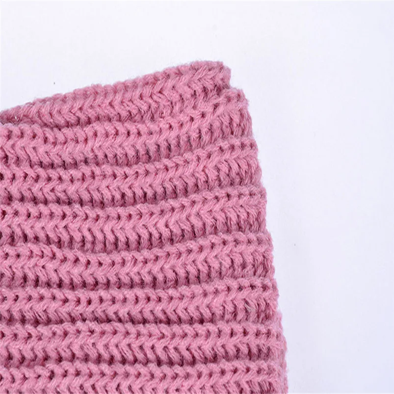 Soft Men Women Scarf Winter Warm Scarves Wrap Knitted Collar Circle Shawl Knitted Sleeves Couple Bib women scarf D20 (5)