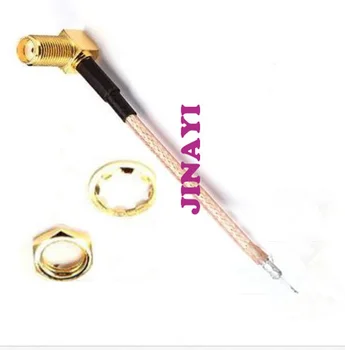 

50pcs Right Angle SMA Female Jack Single-head Connector 10cm RG178 Extension Cable