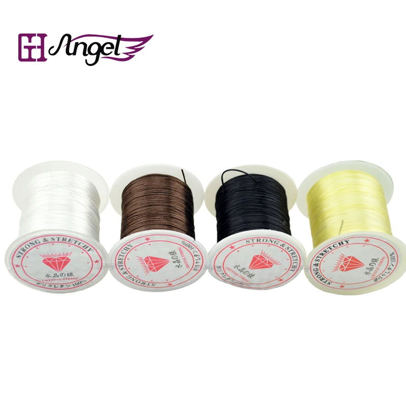 

Angels 1pc 0.8mm, 10m DIY Crystal Strong Elastic Stretchy Thread/String/Wire Hair Thread for Making Jewelry Bracelets Beading