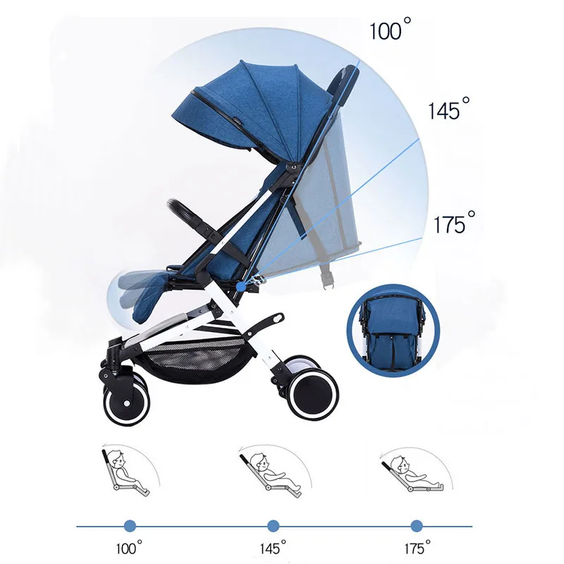  Baby yoya stroller mini lightweight cart Portable Folding Baby carriage can sit can lie Baby trolle