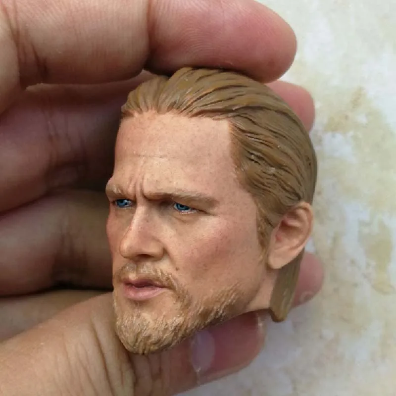 Коллекция 1/6 масштаб Мужская голова Scuplt модель Сыны Анархии Charlie Hunnam резная для 12