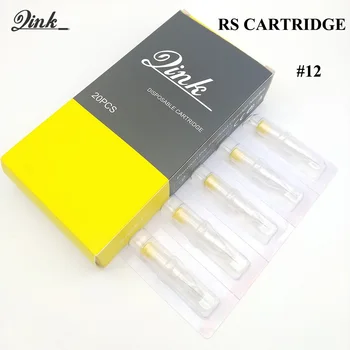

Qink 40PCS Revolution Cartridge Needles With Membrane Tattoo Supplies 0.35mm Medium Taper 1203/1205RS for Cartridge Hawk Pen