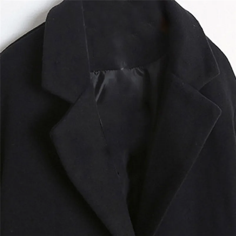 Fashion coats and jackets women winter ladies coats Winter Lapel Wool Coat Trench Jacket Slim Casual Overcoat Outwear O15#N (8)