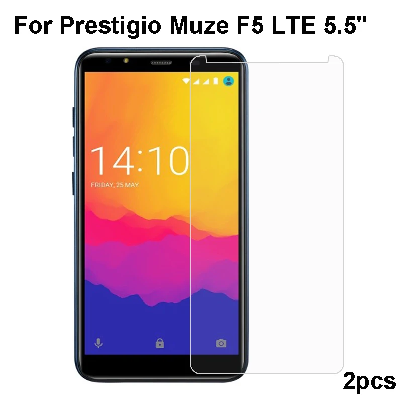 2 шт. закаленное стекло 9H для Prestigio Muze E5 LTE Высококачественная Защитная пленка