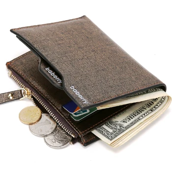 

Hot Fashion Wallets Men Purse Short For Men With Coin Pocket Wallet ID Card Holder Purse With Coin Bag T051