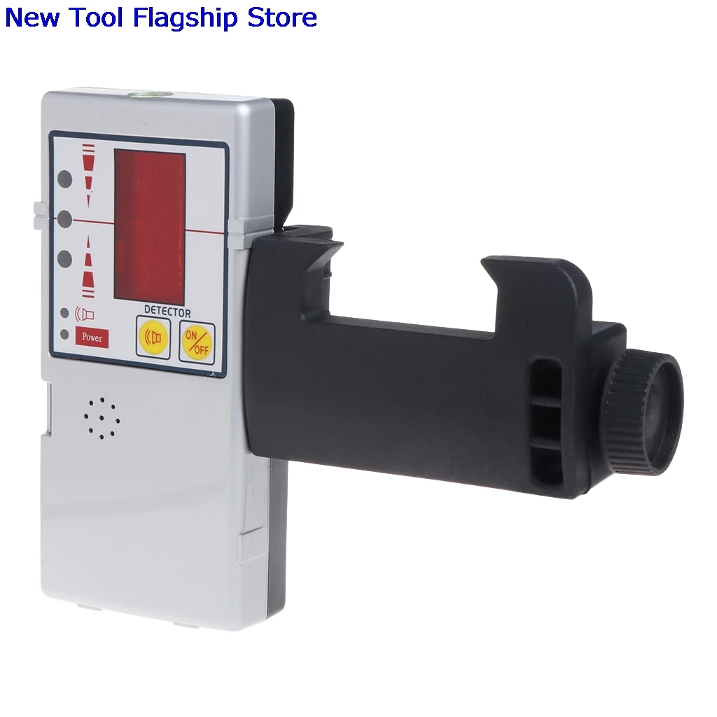 

635nm Compatible Red Beam Leveling Cross Line Laser Receiver Detector with Clamp