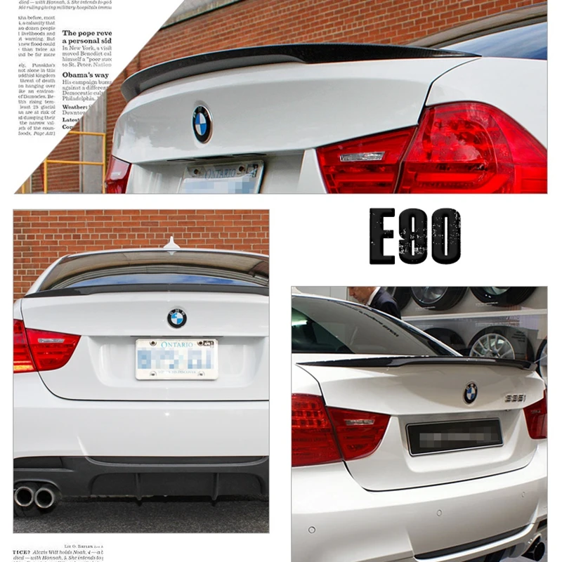 For BMW E90 /& E90 M3 Carbon Fiber Rear Spoiler Trunk Lip Wing P Style 2005-2011