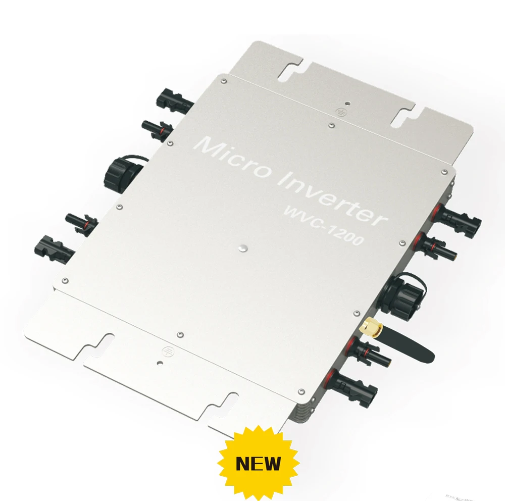 

New wvc1200plus 433Mhz wireless communication 1200W mppt pure sine wave micro grid tie inverter,DC 22-50V to AC 120 or 230V,