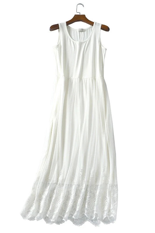 2019 new women one slips hot black white full slips lady intimates perspective lace dress