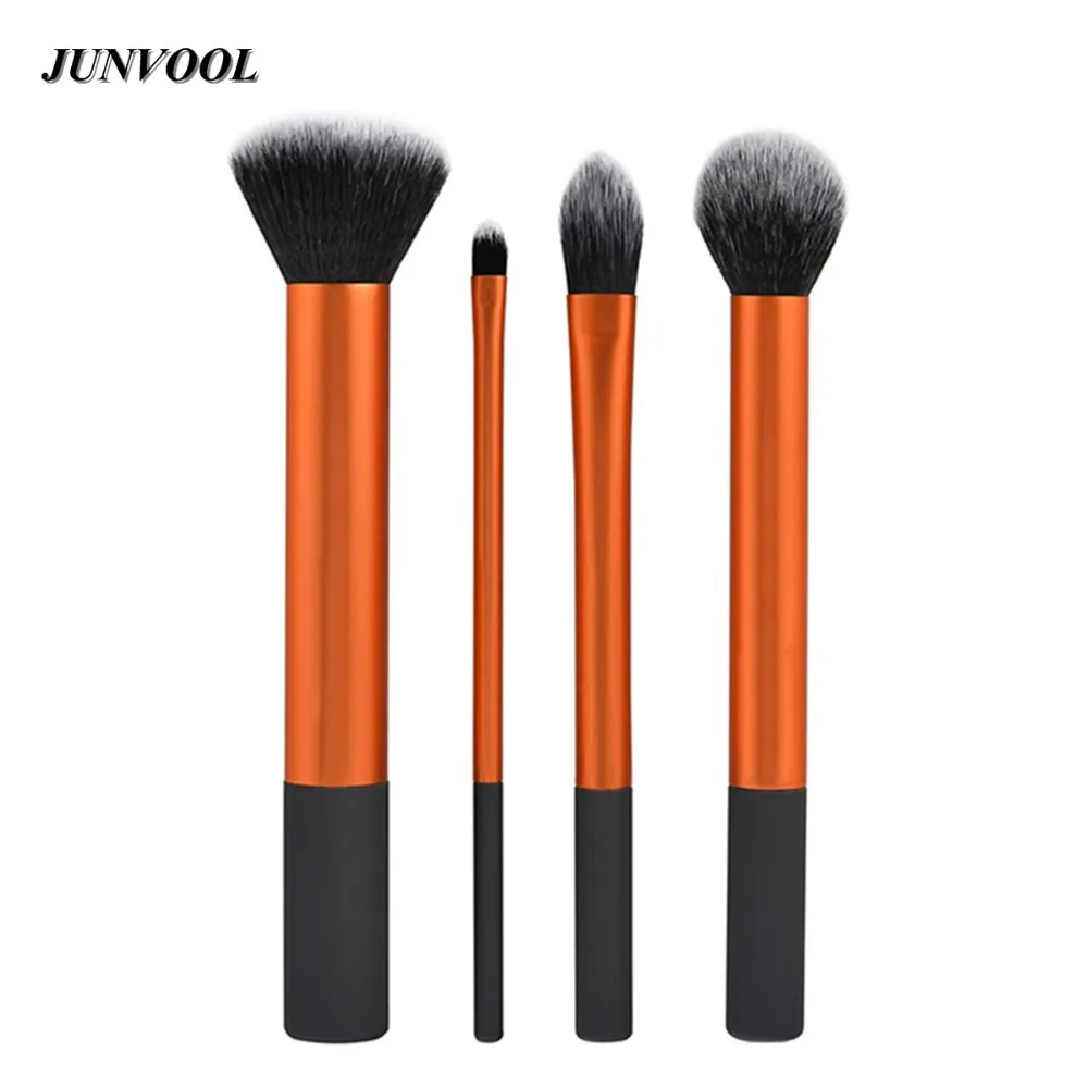 New 4pcs Beginner font b Makeup b font Brushes Portable Professional Cosmetic Brush Real font b