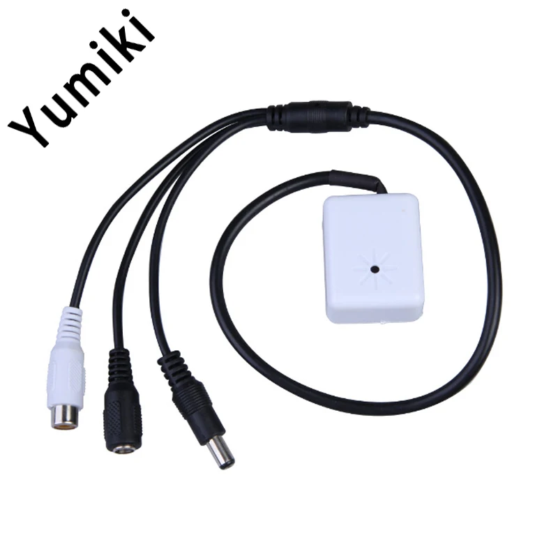 

Yumiki Hight Quality CCTV Mic Microphone Sound Pick-Up Monitor Voice Audio Security White FC 502D
