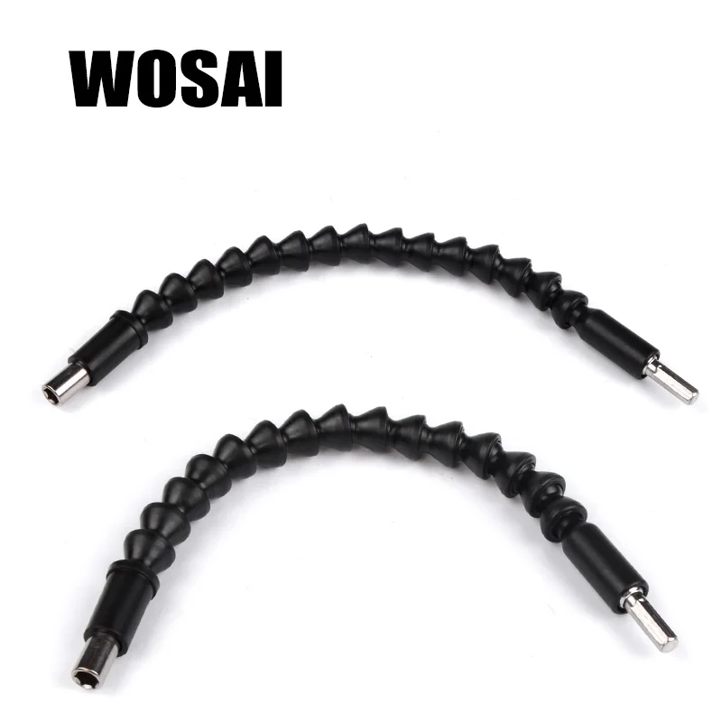 WOSAI 290 мм электронная дрель Черный Гибкий биты вала расширением держатель бит Connect Link