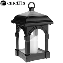 CHICLITS портативная солнечная Светодиодная свеча фонарь наружный водонепроницаемый подвесной светильник для дома, сада, двора, лужайки траектории кемпинга настенный светильник