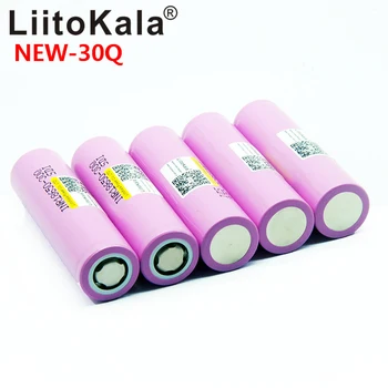 

100% LiitoKala 30Q brand 18650 3000mAh lithium battery INR18650-30Q powered rechargeable battery