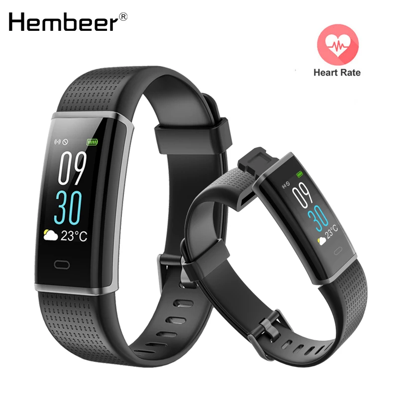 

Hembeer H130 Plus Color Smart Wristband Heart Rate Monitor Watches Smart bracelet Fitness Tracker Alarm Clock Band PK FITBITS
