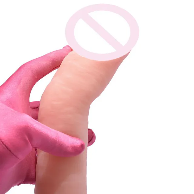 New Realistic Cyberskin Super Huge Soft Silicone Dildo -9674