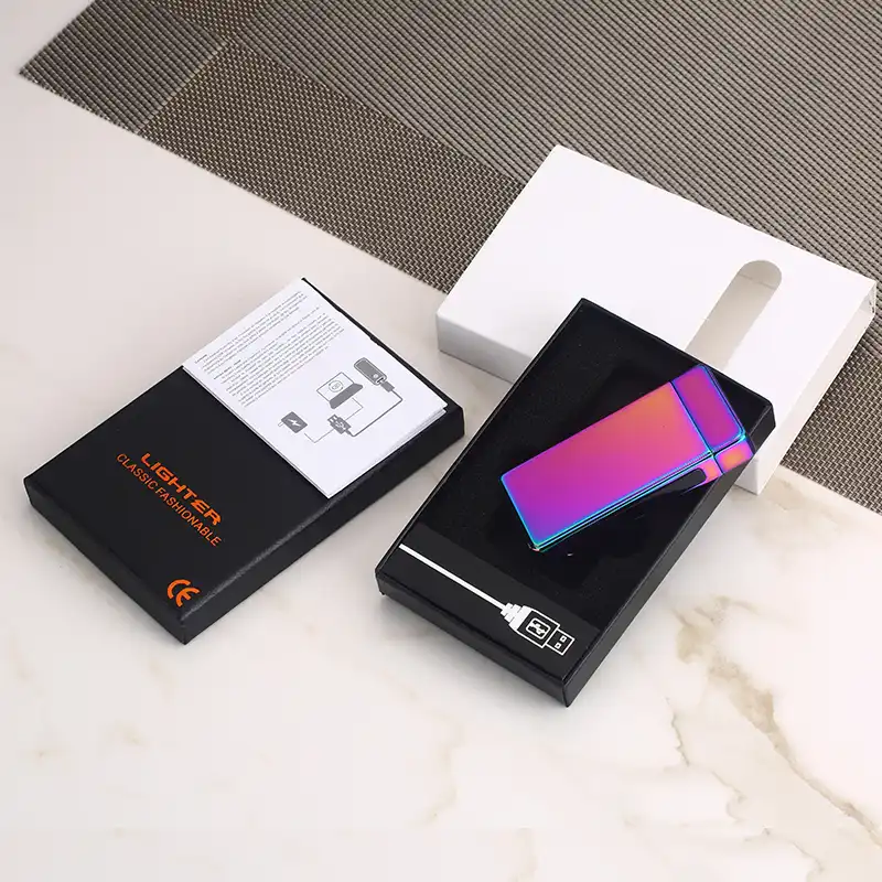 Detail Feedback Questions About New Design Rechargeable Electronic New Design Rechargeable Electronic Usb Lighter Cigarettes Pulse Windproof Double Arc Electric Lighters Plasma Flameless Diy