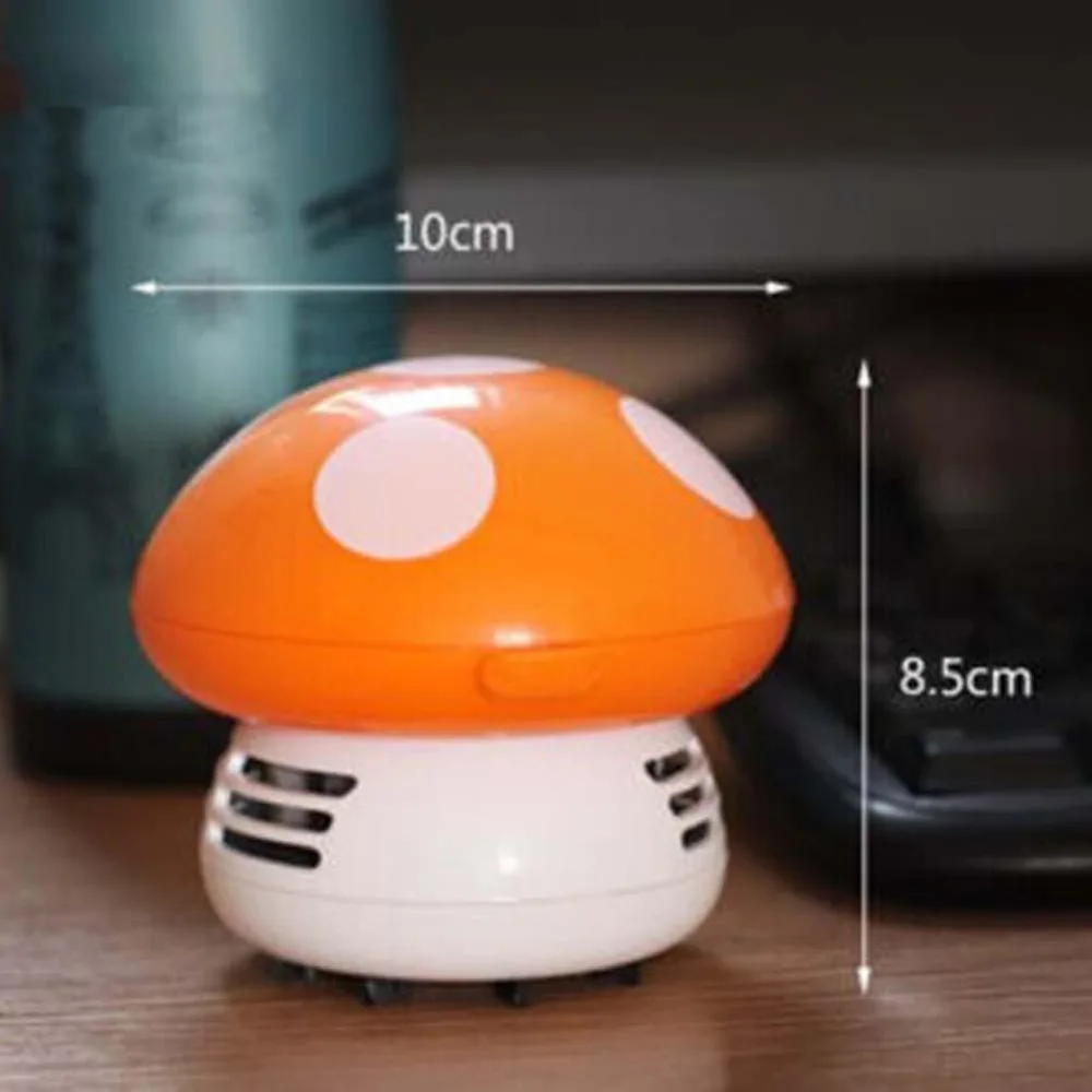 Image Hot sale 2016 New Ritzy Cute Mini Mushroom Corner Desk Table Dust Vacuum Cleaner Sweeper Unique small vacuum hand held sweeper