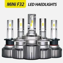 Buy Car Headlight Bulbs 2 pcs Led Light Lamp H1 H4 H7 H11 9005 9006 for Universal Car 6000K 12/24V Car Lights Auto Headlamp Free Shipping