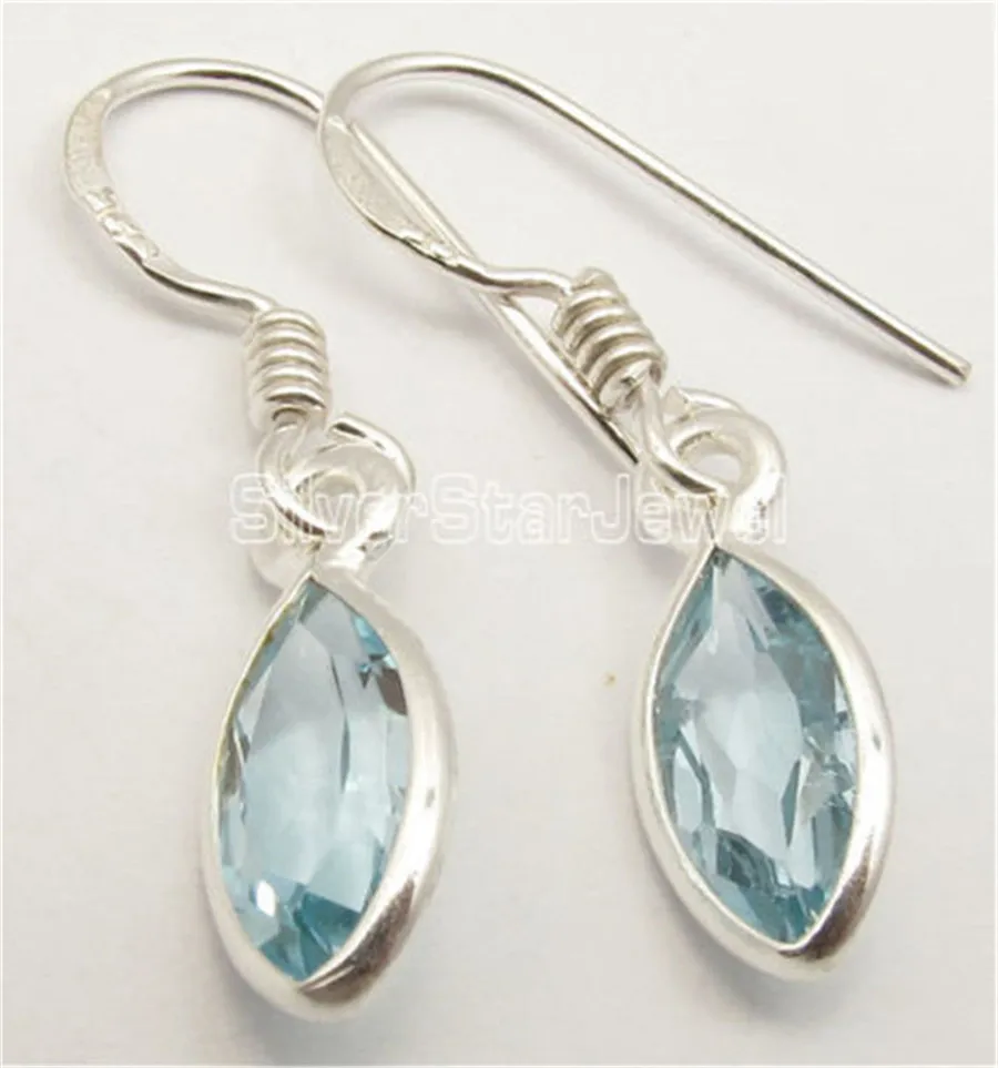 

Chanti International Silver BLUE Topas, Amethysts & Other MARQUISE Gems Variation ART Earrings Variation