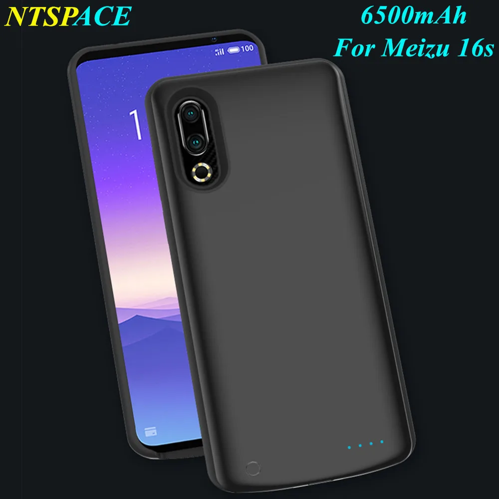 

Extenal Battery Charger Cases For MEIZU16s Back clip Battery Case 6500mAh Portable Power Bank Pack Charging Cover Case