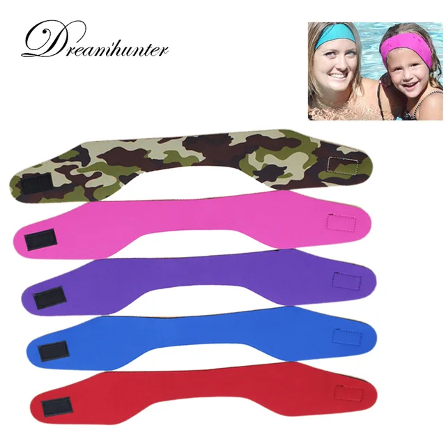 Waterproof Yoga Sports Sweatband Non-slip Swimming Ear Protection Diving Baby Adults Sports Headband Belts Hair band