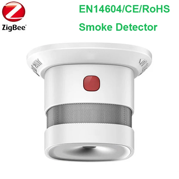

Wireless HEIMAN Zigbee smart anti-fire alarm smoke sensor CE ROSH EN14604 approved zigbee smoke detector