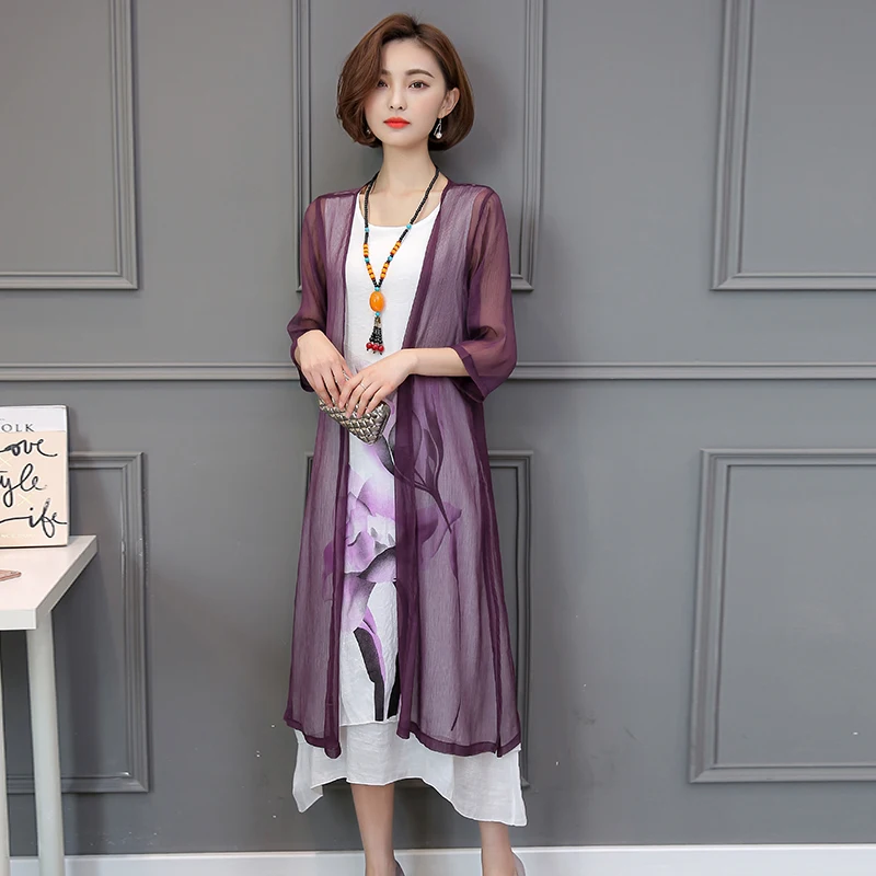 

Plus Size 2017 New Women dress Print Cotton Dresses Pink Purple Green Light Grey 8812