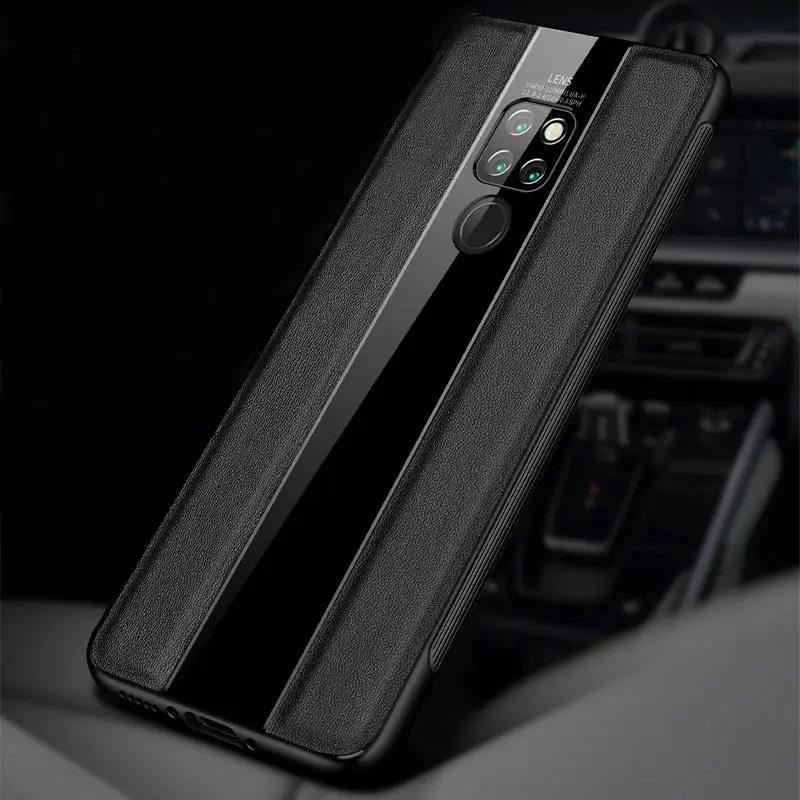 

Genuine Leather Case For Huawei Mate 20X Back Cover Protector Etui Leather & Mirror Coque For Huawei Mate 20X Case Fundas Capa