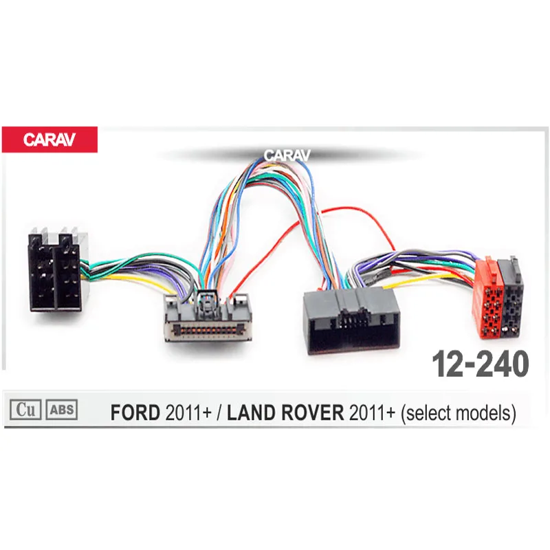 

CARAV 12-240 Adapter cable ISO T-Cable for FORD 2011+ for LAND ROVER 2011+ Parrot THB SOT T-Harness Adaptor ISO Wiring Lead