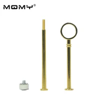 Высокое Качество Кольцо Форма Металл Керамика 2 уровня украшения золотой и серебряный цвета оборудование уникальные стержни для подставки под торты