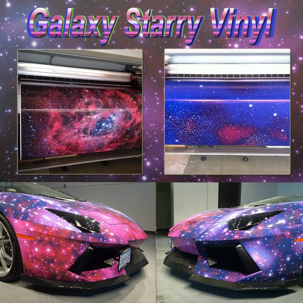 新車スタイリング落書きステッカー星空ビニール迷彩車ラップ銀河ビニールカーラップエアバブルフリー光沢 マット Stickerbomb 箔 Foil Companies Bubble Padbubble Liquid Aliexpress