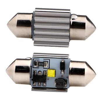 

50PCS 31MM Festoon Canbus 7W 1 LED Error Free Can-bus led light C5W Auto led Lamps 12V DC 6000k Reading Lights Auto Led Bulb
