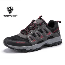 Mens Hiking Shoes Outdoor Mountain Climbing Shoes Men 2019 Summer Breathable Tactical Military Boots Non-slip Hiking Shoes Men men s hiking shoes outdoor sneakers anti skid hunting climbing shoes men s military tactical army shoes breathable hiking boots