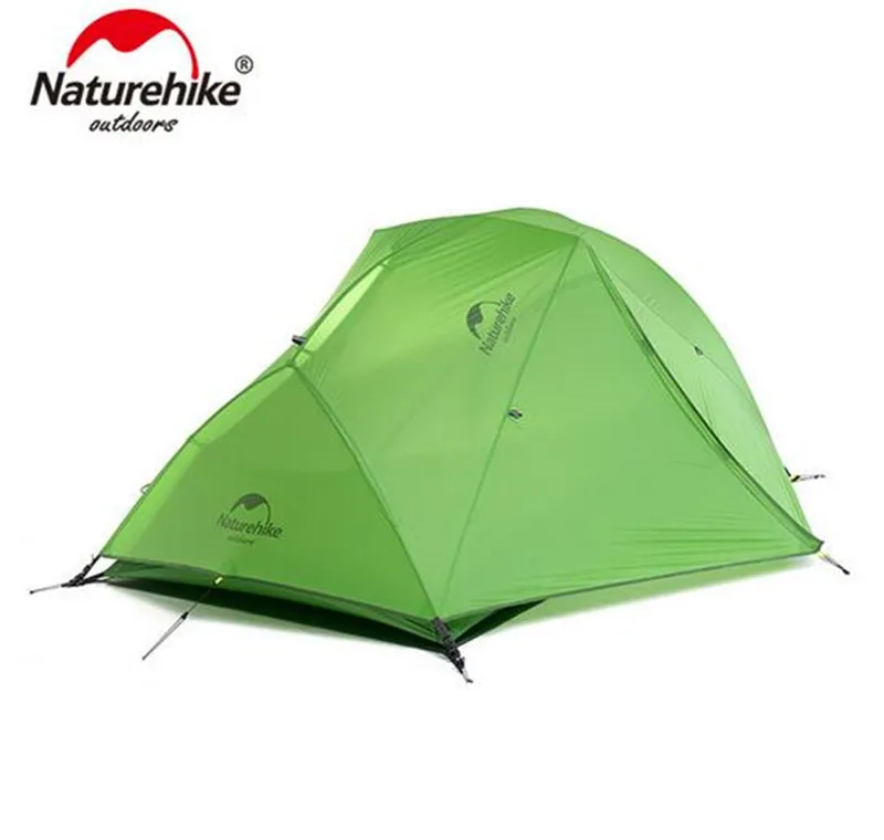 Палатка NatureHike туристическая двухслойная из силиконовой ткани водонепроницаемая