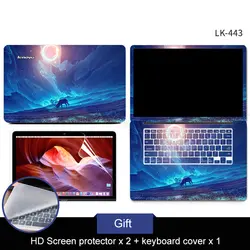 3 стороны тетрадь кожи ноутбука наклейки для Macbook lenovo Dell, HP, Asus acer Xiaomi 14 15,6 дюймов наклейка на компьютер защиты Чехол