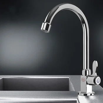 

New Listing Kitchen Single Cold Water Faucet Stainless Steel + Zinc Alloy Bathroom Faucet Ceramic Spool Torneira Do Banheiro