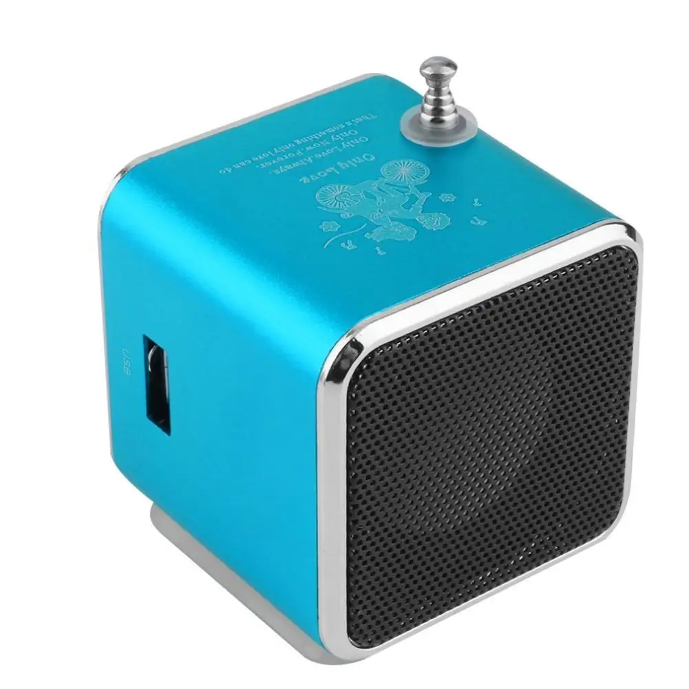 Супер бас динамик MP3/4 стерео музыкальный плеер карамельный цвет FM радио портативный мини SD TF карта Micro USB IB