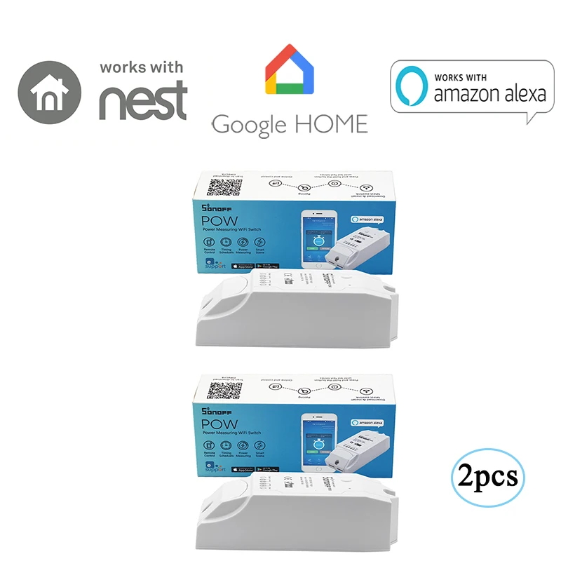 Itead Sonoff Pow 2pcs Wireless 16A WiFi Power switch