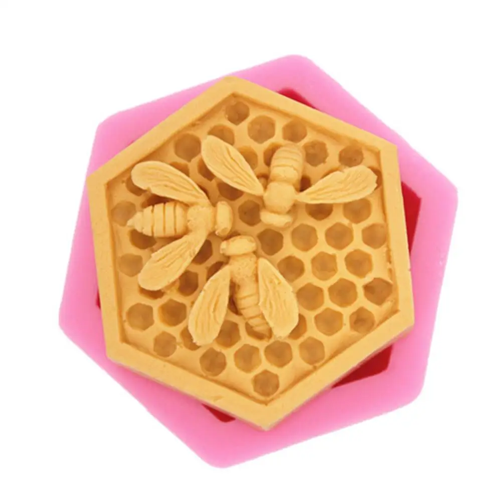 Three Bee Silicone Mold Fondant Mold Handmade Soap