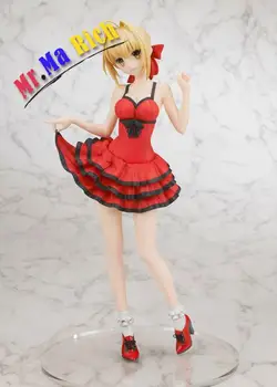 

Anime Figure 25 Cm Anime Fate Extra Sexy Figure Saber Nero Claudius Red Dress Version Pvc Action Figure Collectible Model Toys