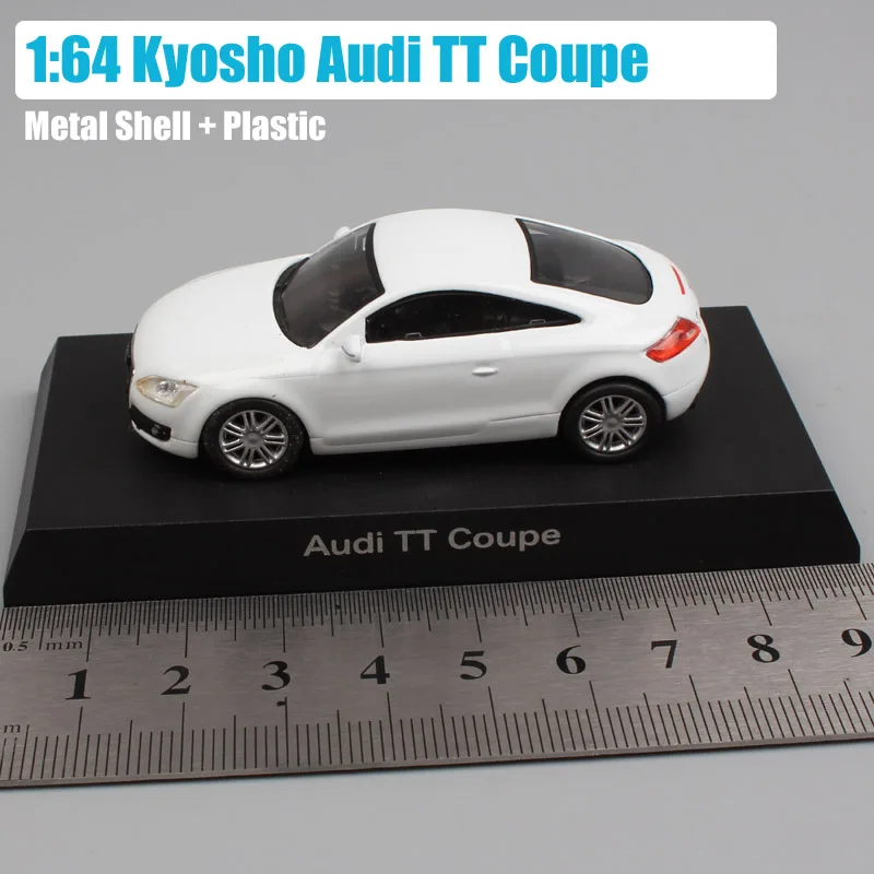 1: 64 Масштаб Мини kyosho A3 sportback A4 Q7 A8 TT купе родстер литая под давлением модель игрушечный автомобиль и автомобиль миниатюрный для детской коллекции - Цвет: Audi TT Coupe White