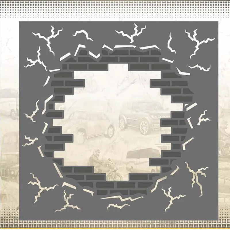 

Daily Transport Brick in Wall 107*110mm Metal Cutting Dies Scrapbooking Album Cuts for DIY Card making stencil Embossing Die