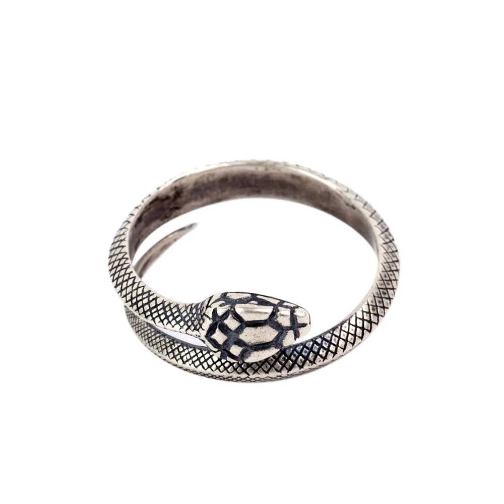 Dark Dream925 Стерлинговое Серебро Мини модное кольцо под змею регулируемое Открытое кольцо гипоаллергенные ювелирные изделия оптом