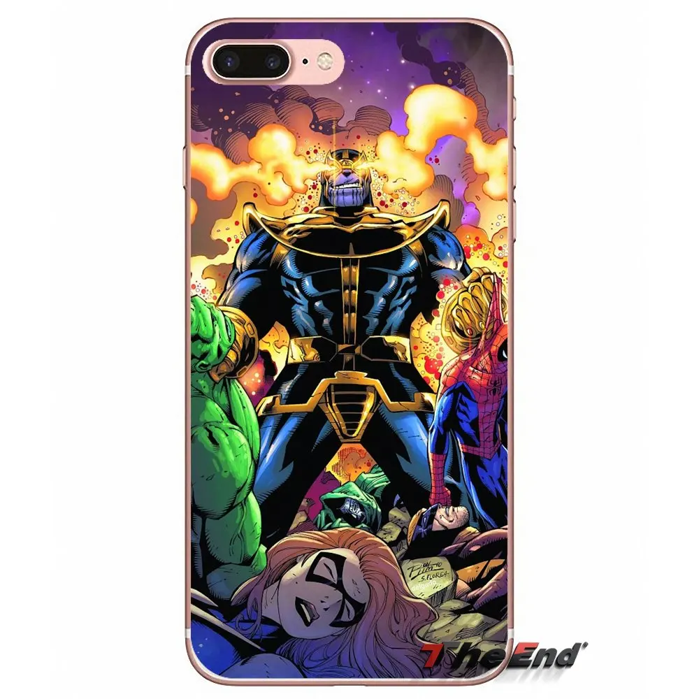 Чехол для Huawei G7 G8 Ascend P7 P8 P9 Lite Honor 4C 5X 5C 6X Mate 7 8 9 Y3 Y5 Y6 II Pro Avengers marvel concept Toys Thanos|honor 4c|mate