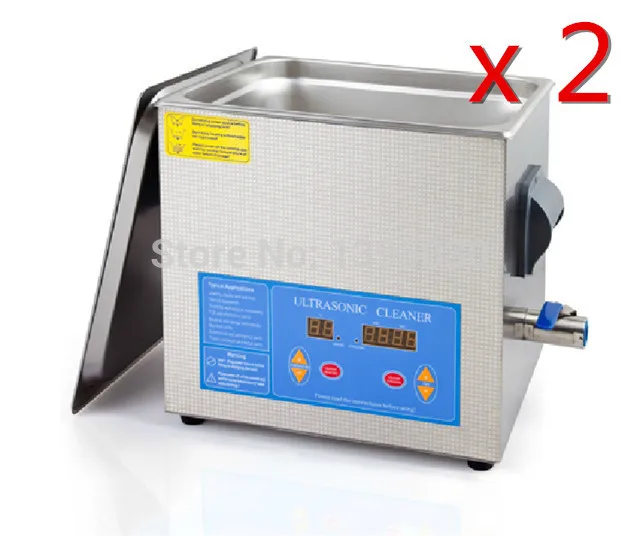 

2PCS/Lot  Digital VGT-1990QTD Professional 110/220V Ultrasonic Cleaner Jewelry Household 9L 200W Free Basket