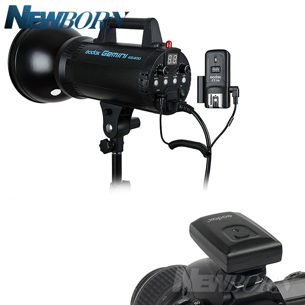Godox CT-16 16 Channels Wireless Radio Flash Trigger Transmitter + Receiver Set for Canon Nikon Olympus Pentax Studio Flash flash trigger